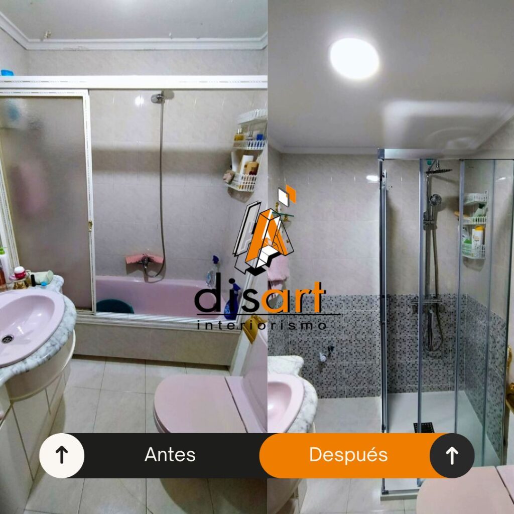 Reforma bano cambio de banera por plato de ducha