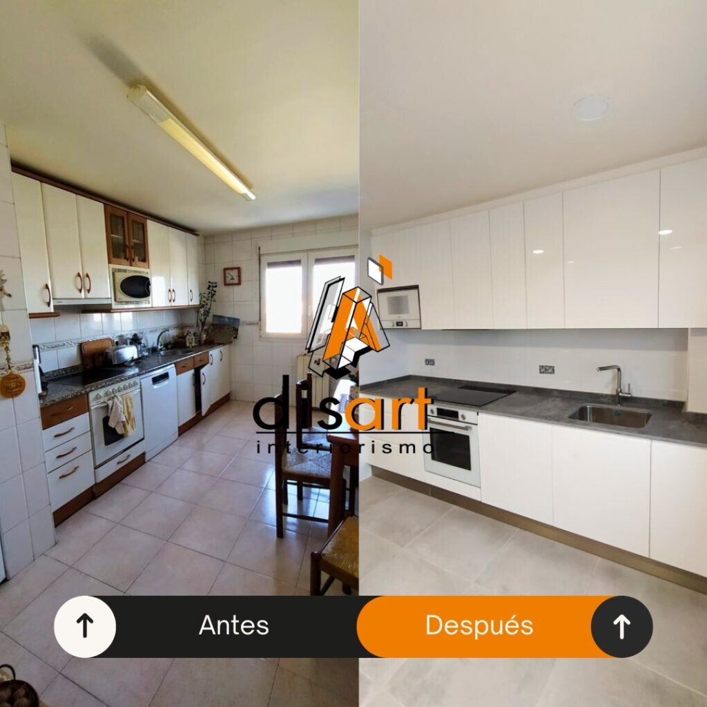REFORMAMOS COCINA PARA DAR UNA IMAGEN MAS MODERNA CON MAS CAPACIDAD