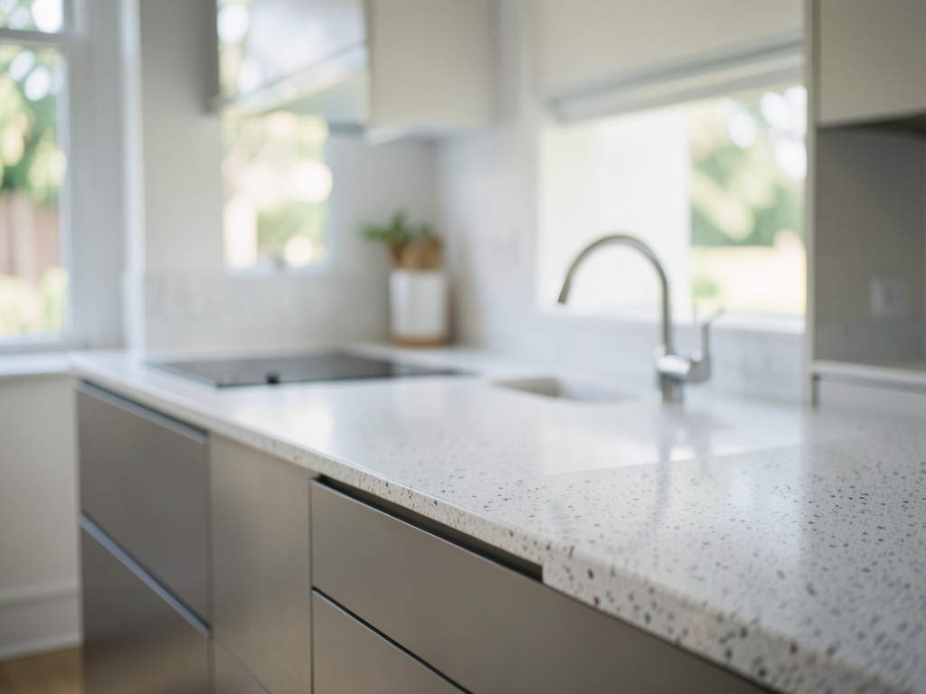 Cocina en forma de U con amplia zona de trabajo