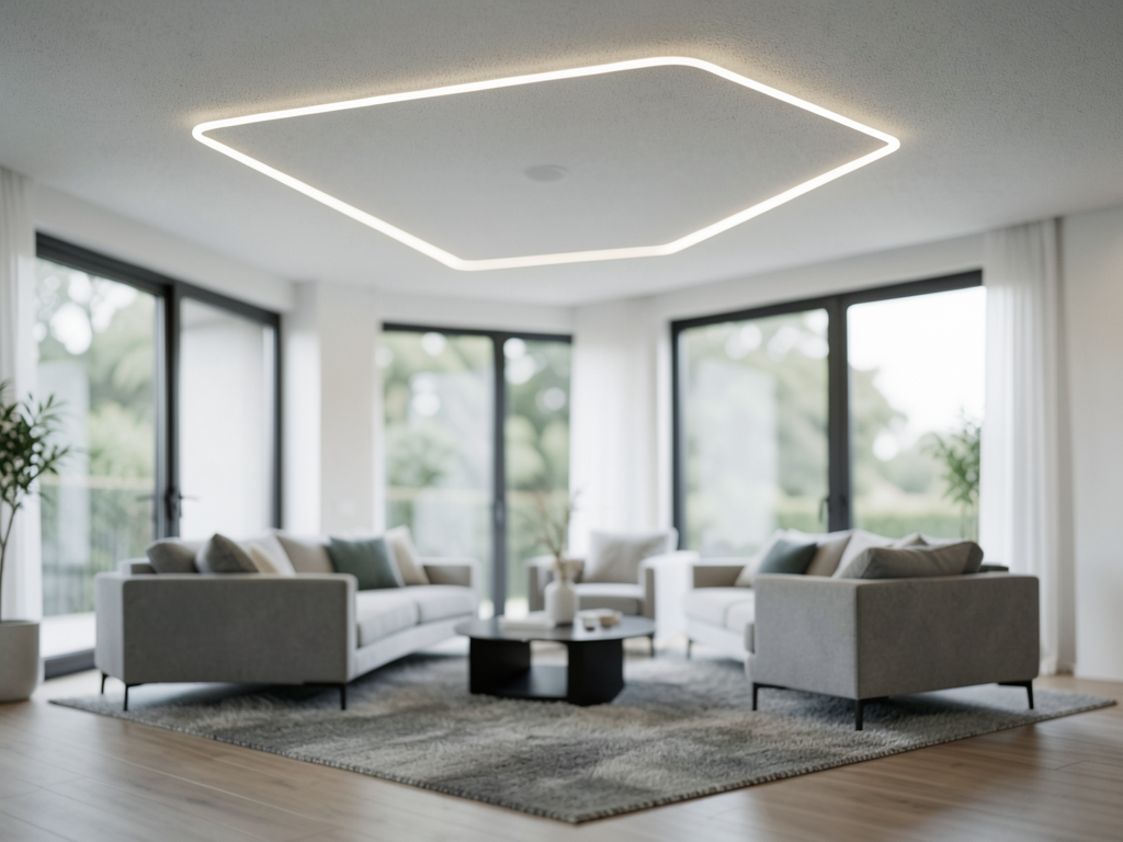 Techo de yeso laminado con diseño contemporáneo